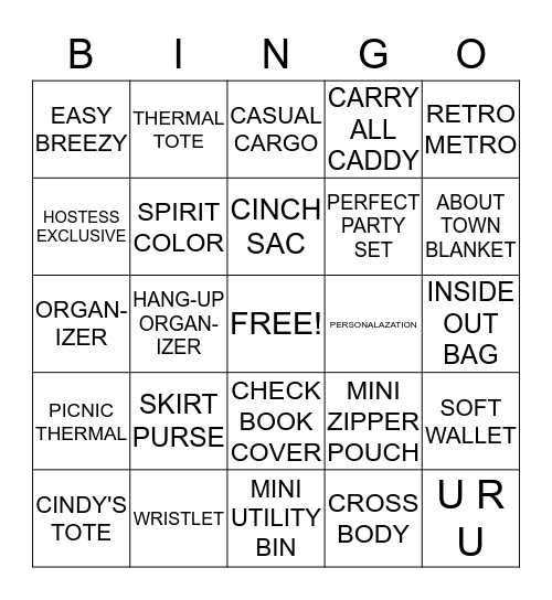 THIRTY - ONE Bingo Card