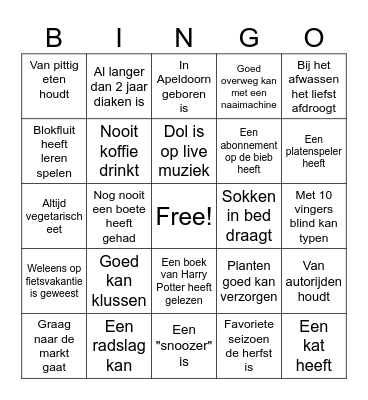 Diaconie De Drie Ranken 2024 Bingo Card