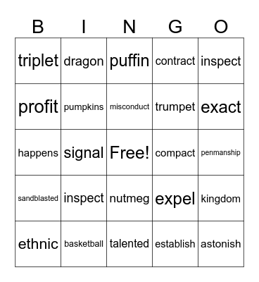 Period 3 Bingo-Step 3 Bingo Card