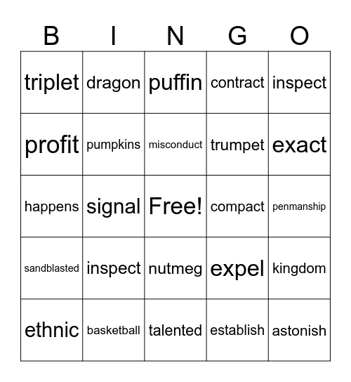 Period 3 Bingo-Step 3 Bingo Card