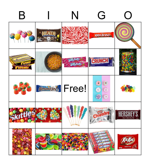 Candy Bingo Card