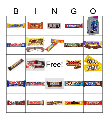 Candy Bingo Card