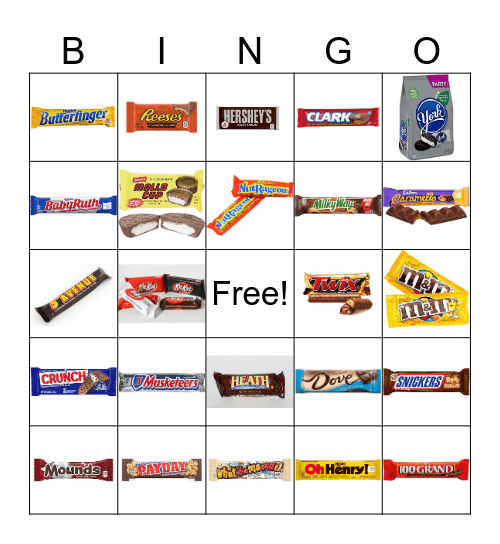 Candy Bingo Card