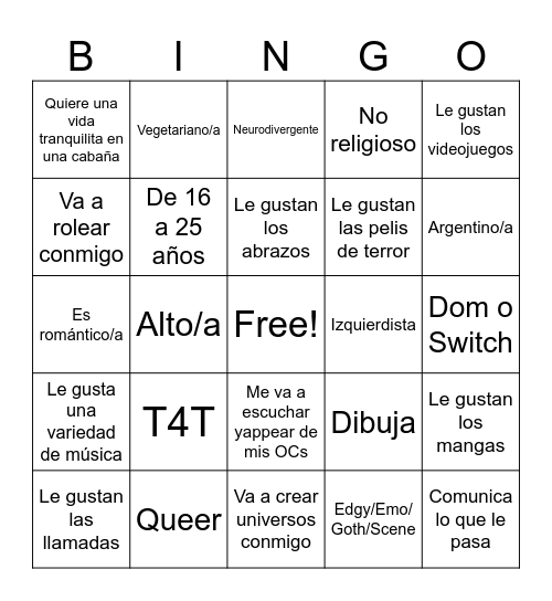 Eres el tipo de Clay? Bingo Card