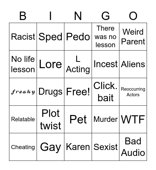 tomorrows teachings Bingo Card