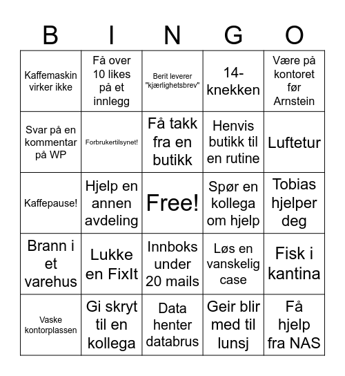 ASO-BINGO Card