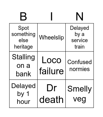 The Mayflower Bingo Card