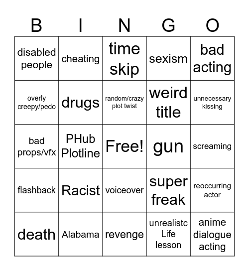 tommorows teaching Bingo Card