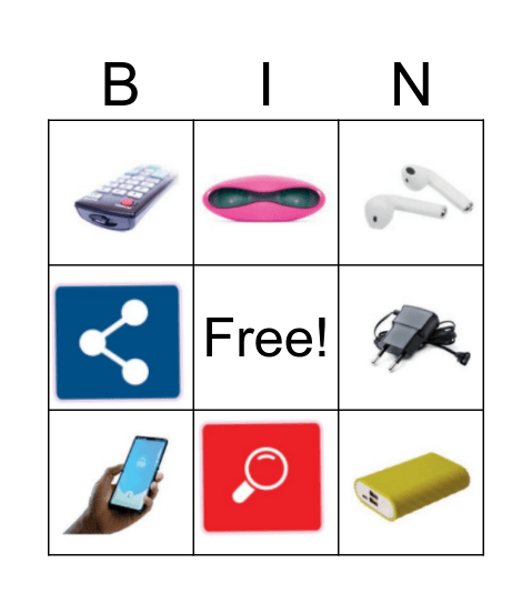 Devices Bingo Card