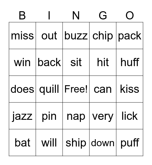 Wonders-Week 2 Bingo Card