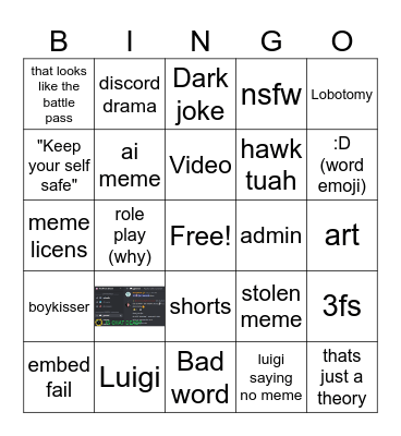 3fs Discord Bingo Card