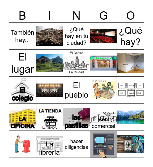 En La Ciudad Bingo Card