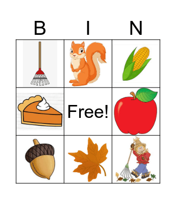 FALL BINGO Card