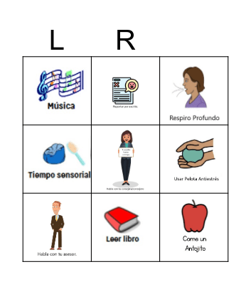 Coping Skills Bingo Card