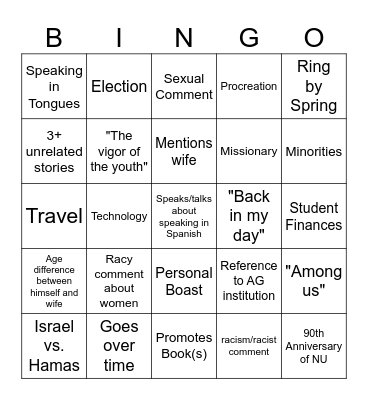 CastleBingo 24/25 Bingo Card
