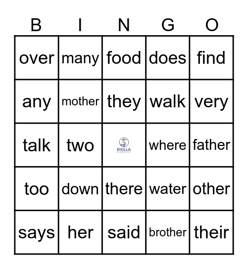 SIPPS Extension 1 - Bingo Card