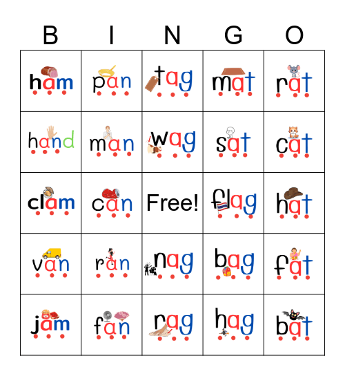 CVC bingo Card