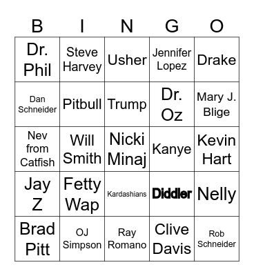 Felon Bingo Card