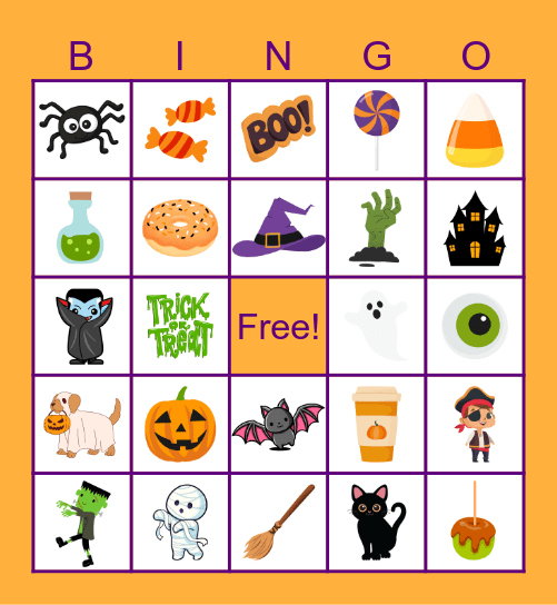 Halloween BINGO Card