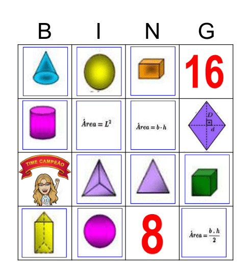 BINGO DE FIGURAS GEOMÉTRICAS Bingo Card