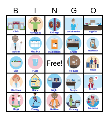 Peritoneal Dialysis BINGO! Bingo Card