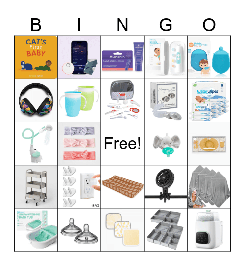 Baby Bingo Card