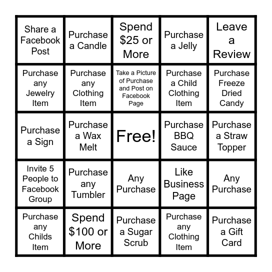 The She Shed Bingo Card