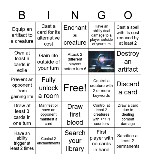 Spoopy Bingo Card