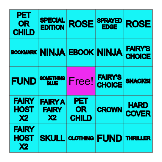 SHMINGO Bingo Card