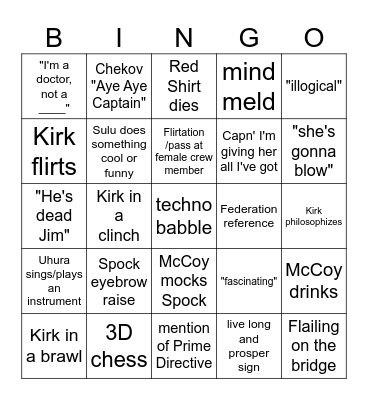 TOS Bingo Card