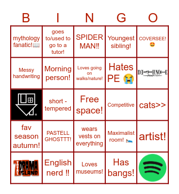 Indigo’s Bingo! Bingo Card
