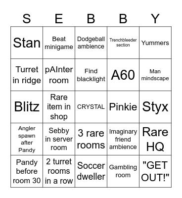Pressure Bingo!! Bingo Card
