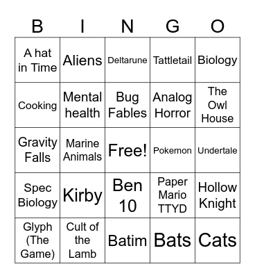 BINGO Card