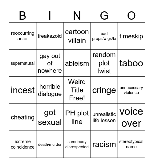 Tomorrow's Teachings Bingo Card