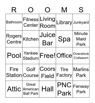 My Clue game bingo  Bingo Card