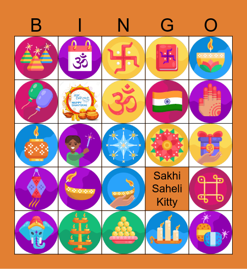 Diwali Bingo Card