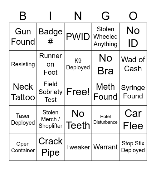 BingOPLive Bingo Card