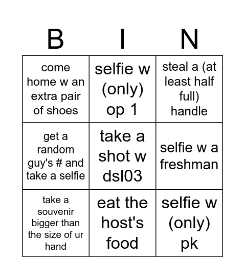 SERENAS NIGHT AT KASAAS Bingo Card