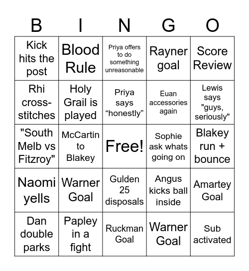 GF 2024 Bingo Card