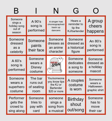 BREWS, BOOS & BINGO Card