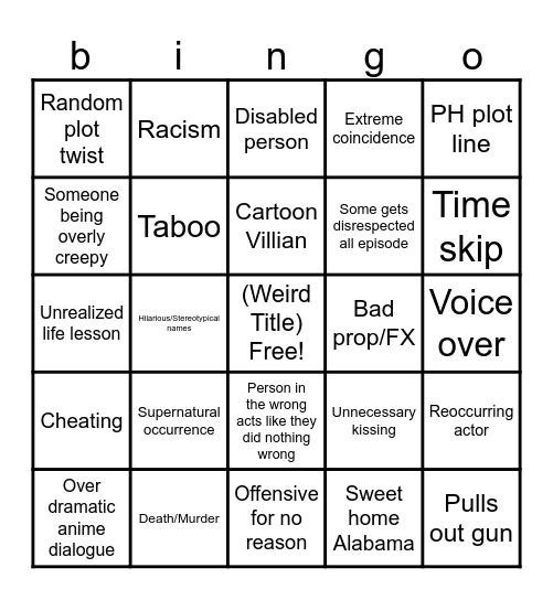 Tomorrow's Teachings Bingo Card