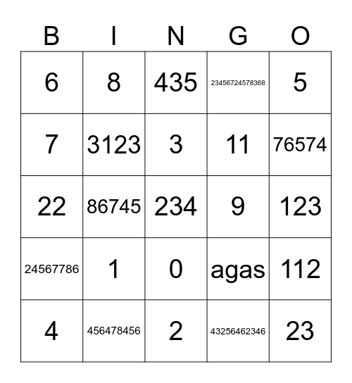 Gylan Connection bingo Card