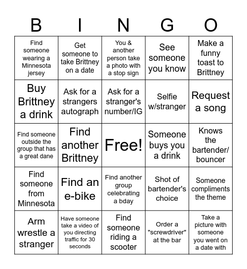 Construction Cuties Bingo Card