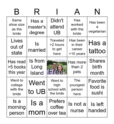 Kim's Bachelorette!!! Bingo Card