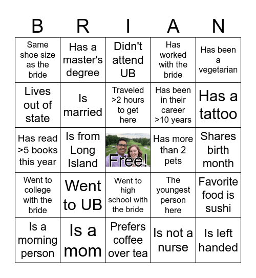 Kim's Bachelorette!!! Bingo Card