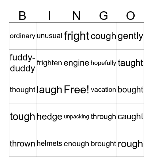 Hilda the Hen Who Wouldn't Give Up &The Dragon of an Ordinary Family Bingo Card