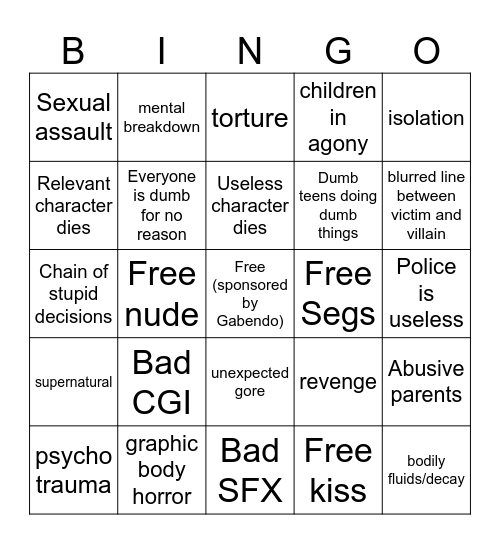 TITANE Bingo Card