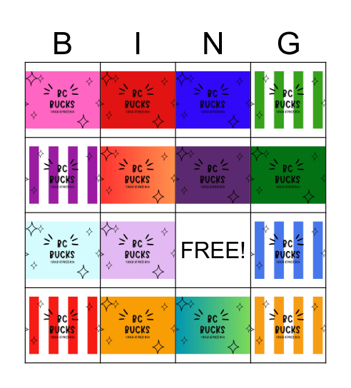 BC BUCK BINGO Card