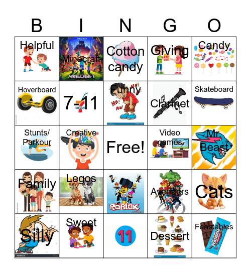 A        -         R        -       I Bingo Card