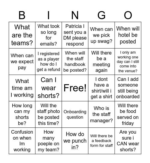 Louisville Bingo Card